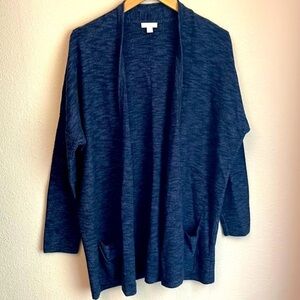 J. Jill Cardigan M Oversized Open Front Long Sleeve